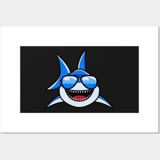 Shark Smiley Posters and Art